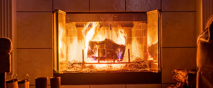 Mendota Hearth Landscape Fireplace Installation in Havelock, North Carolina